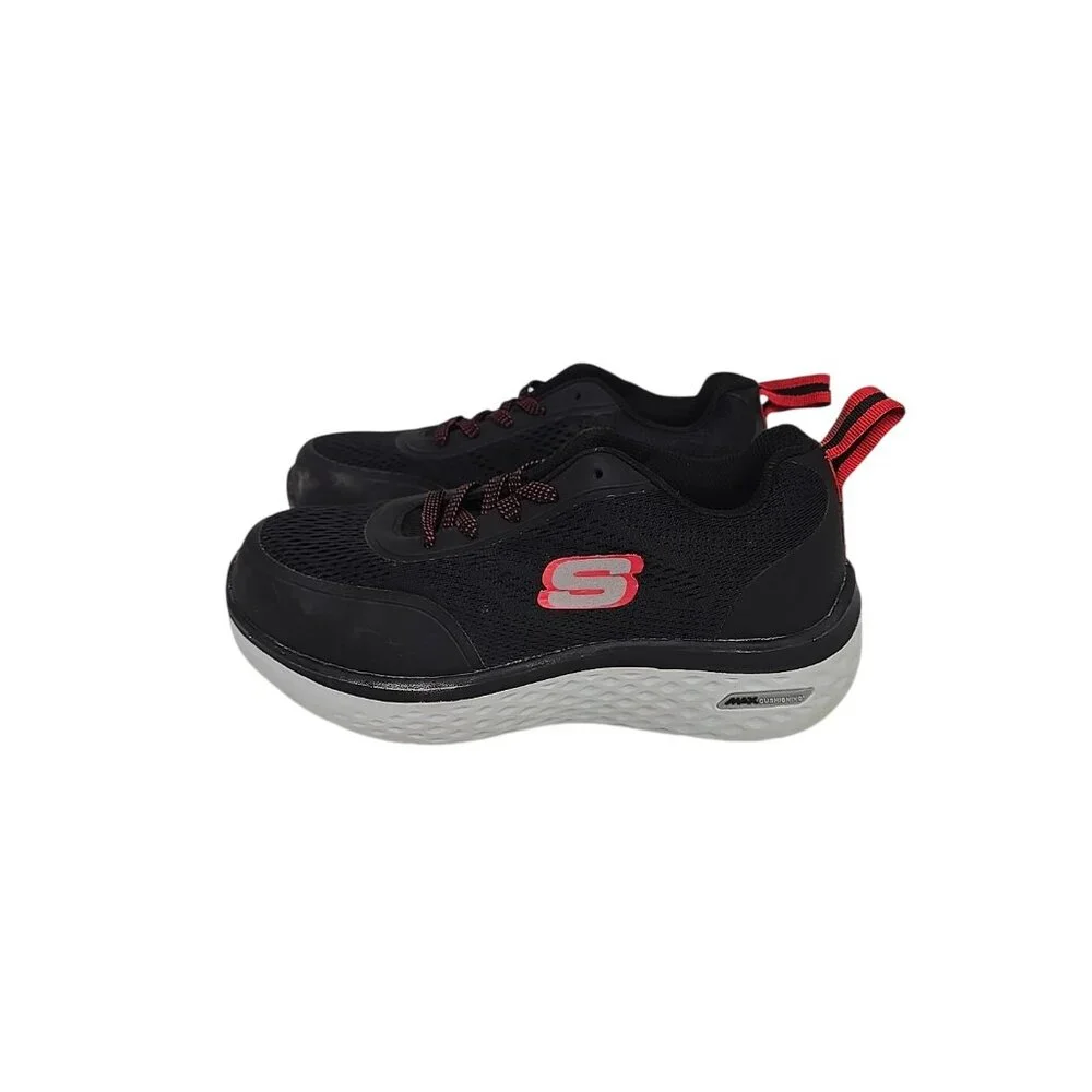 Skechers Women's Steel Toe Steel Plate Athletic Work Shoes 99997000 Black Red 6M - Picture 6 of 8